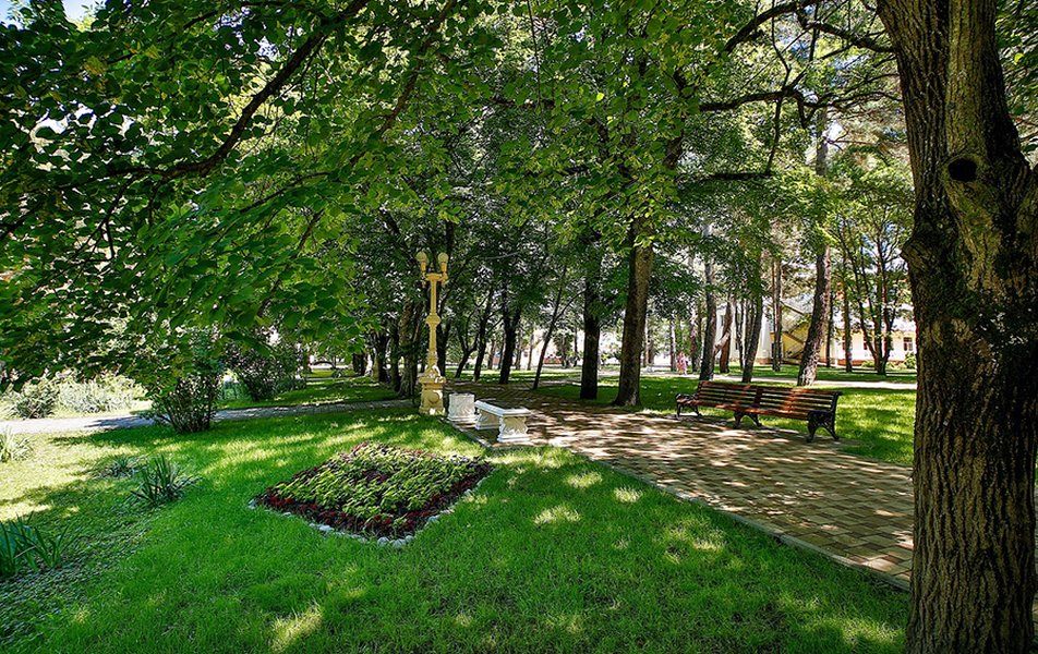 Парковая территория санатория «Жемчужина моря» в Кабардинке — фото 4